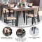 Flash Furniture Metal Dining Chair with Natural Wood Seat & Back XU-DG6V5B-NAT-GG - alternate 8